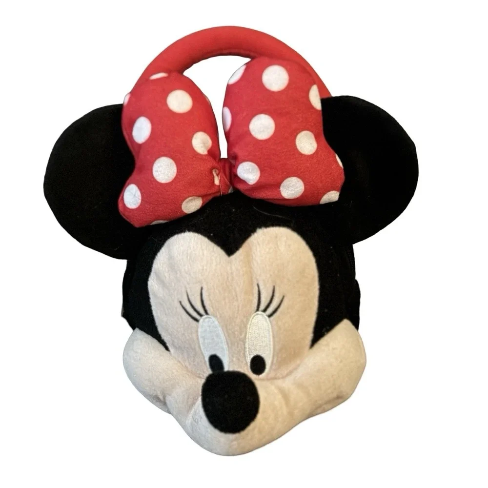 Disney Minnie Mouse Purse Bag‎ Plush Red Handle Zip Around Disneybound Travel